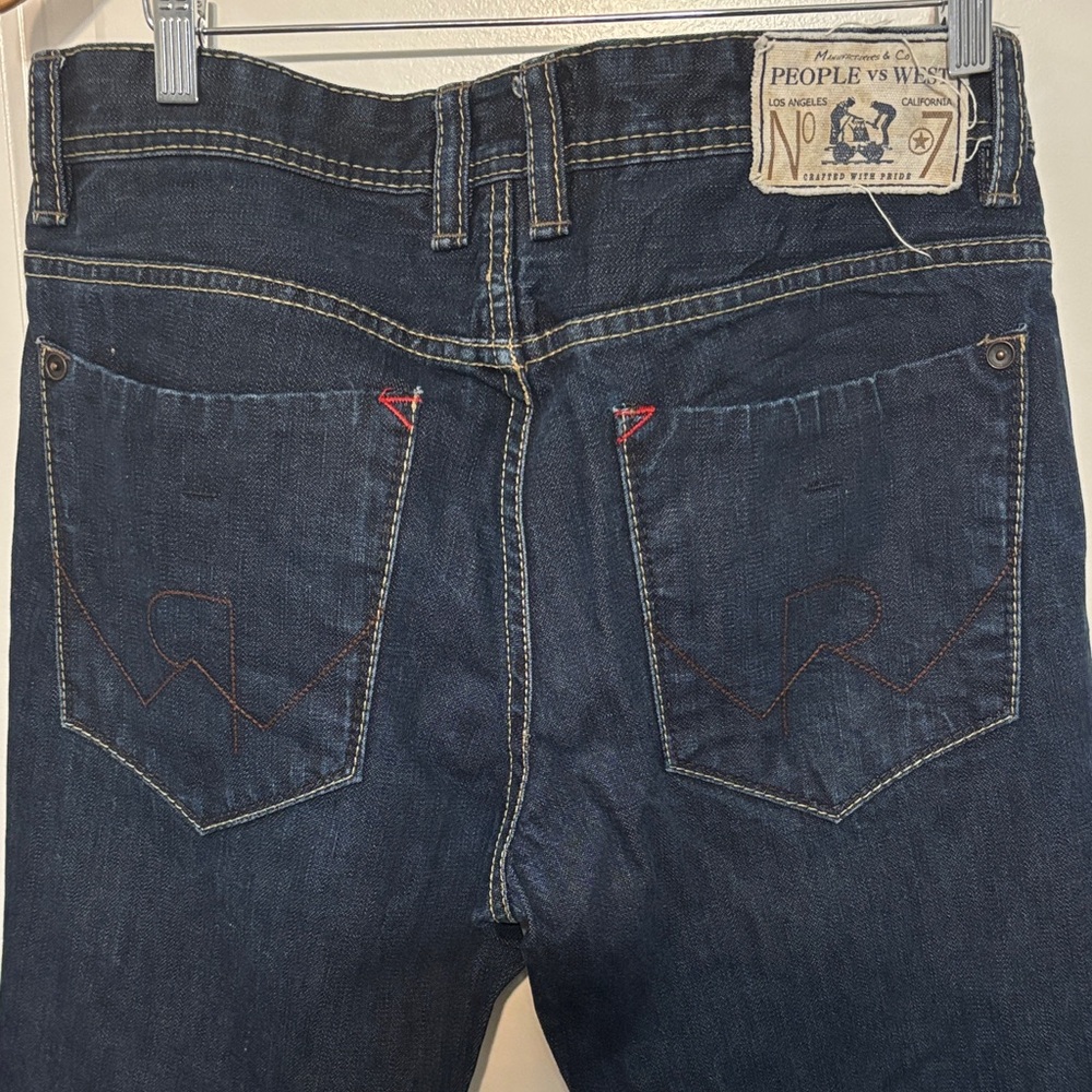 Men's People vs West Straight Fit Jeans in Deep Indigo